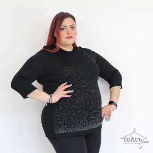 MAGLIA FILATO STRASS