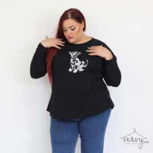 T-SHIRT DALMATA CURVY