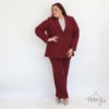PANTALONE TAILLEUR BURGUNDY - immagine 10