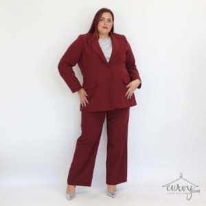 GIACCA TAILLEUR BURGUNDY