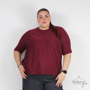MAGLIA SCATOLA STRASS