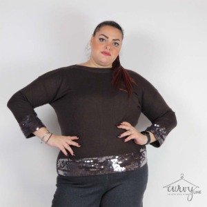 MAGLIA BORDO PAILLETTES